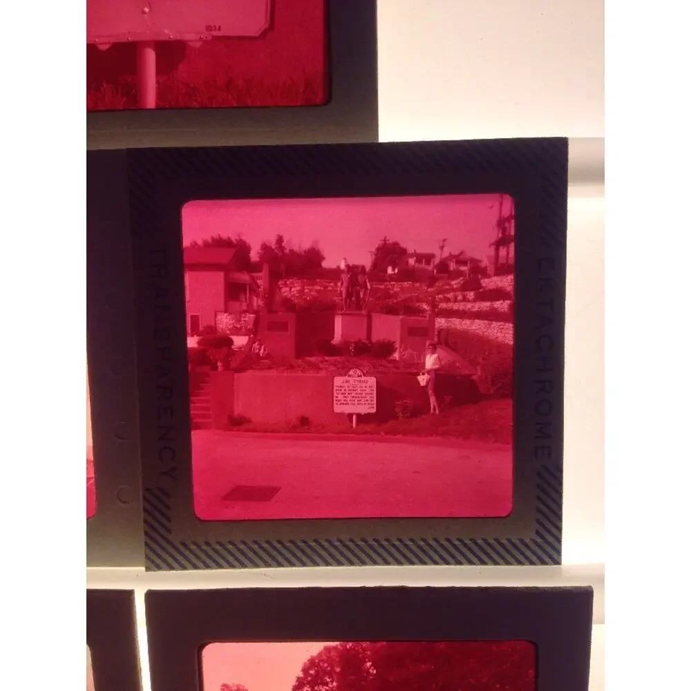 Lot 5 Vtg Family Travel Vacation Cardiff Hill Ektachrome Photos Color Art Slides